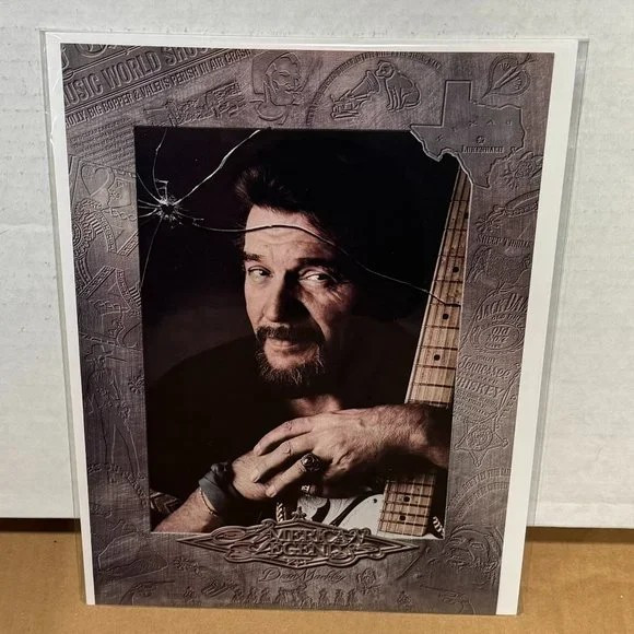 Waylon Jennings - Dean Markley Strings - 1995 Print Advertisement