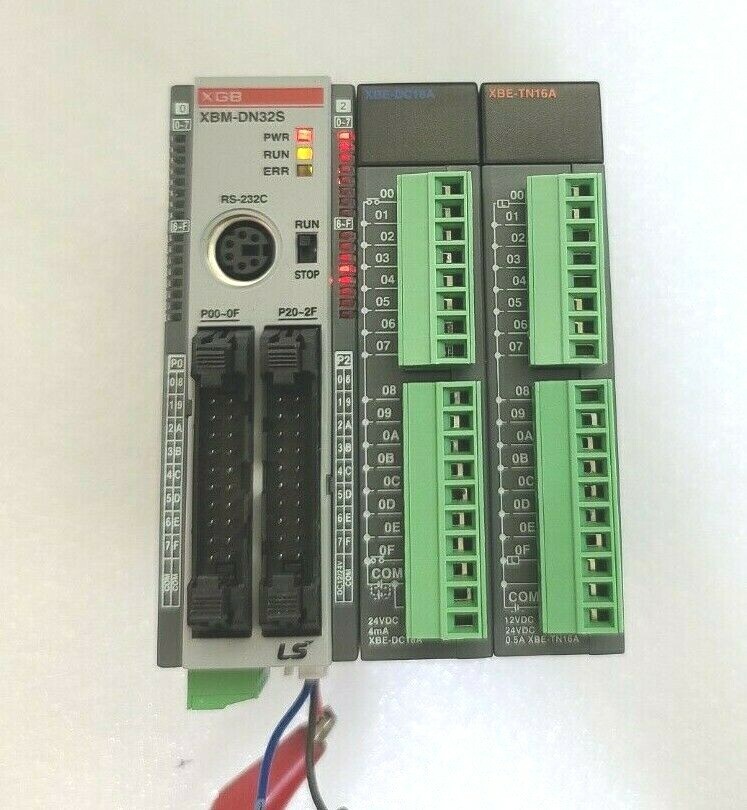 LS PLC XGB XBM-DN32S & XBE-DC16A & XBE-TN16A
