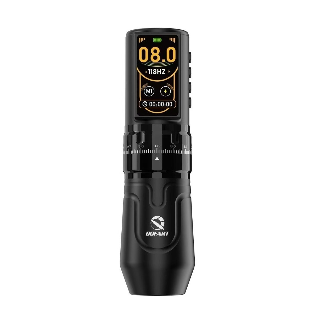 DQFART Wireless Rotary Tattoo Pen Machine 2400mAh Battery 2.4-4.2mm Adjustable S