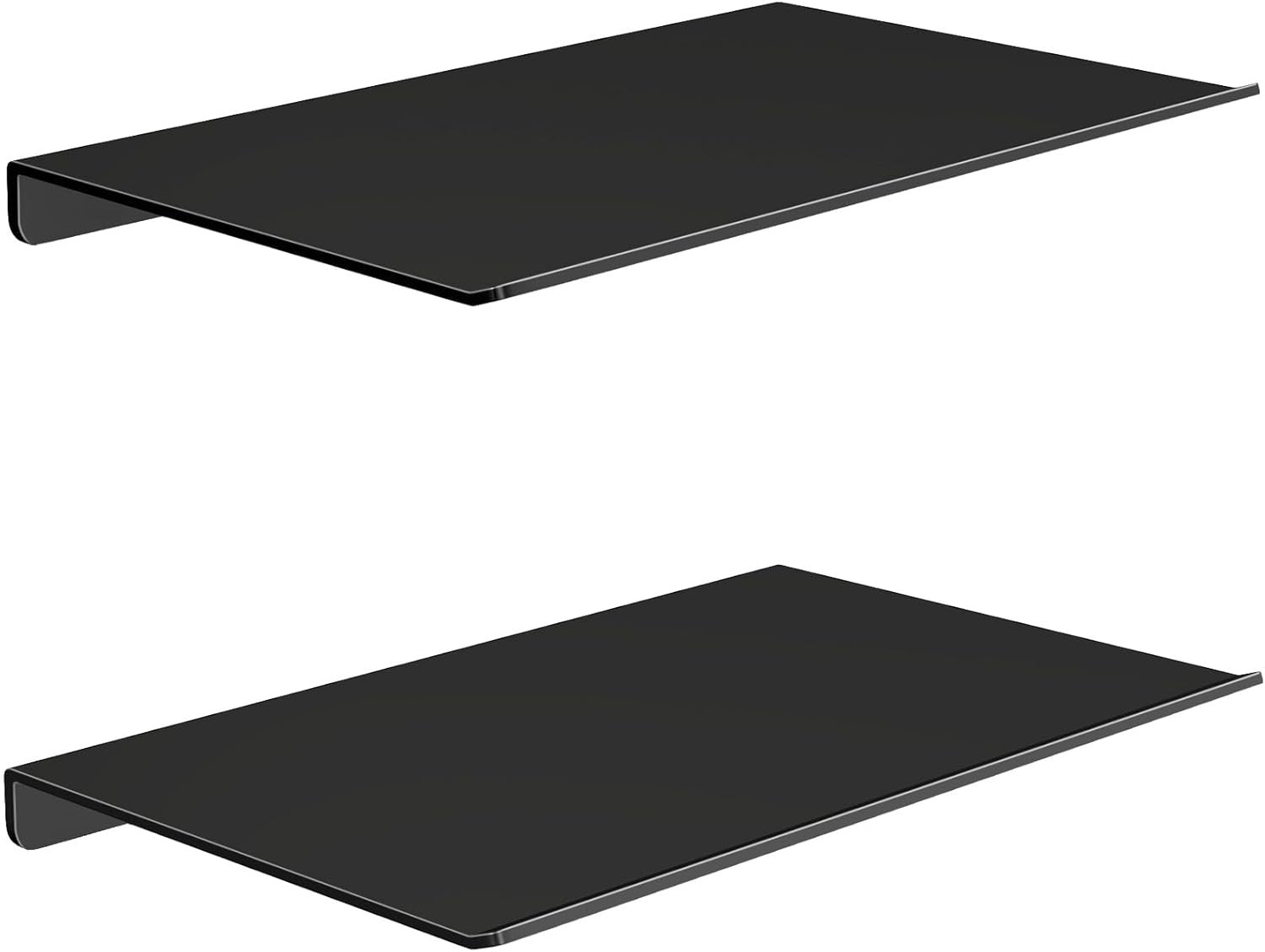 8" Small Floating Shelves for Wall, Metal Wall Mounted Shelf for Bathroom,