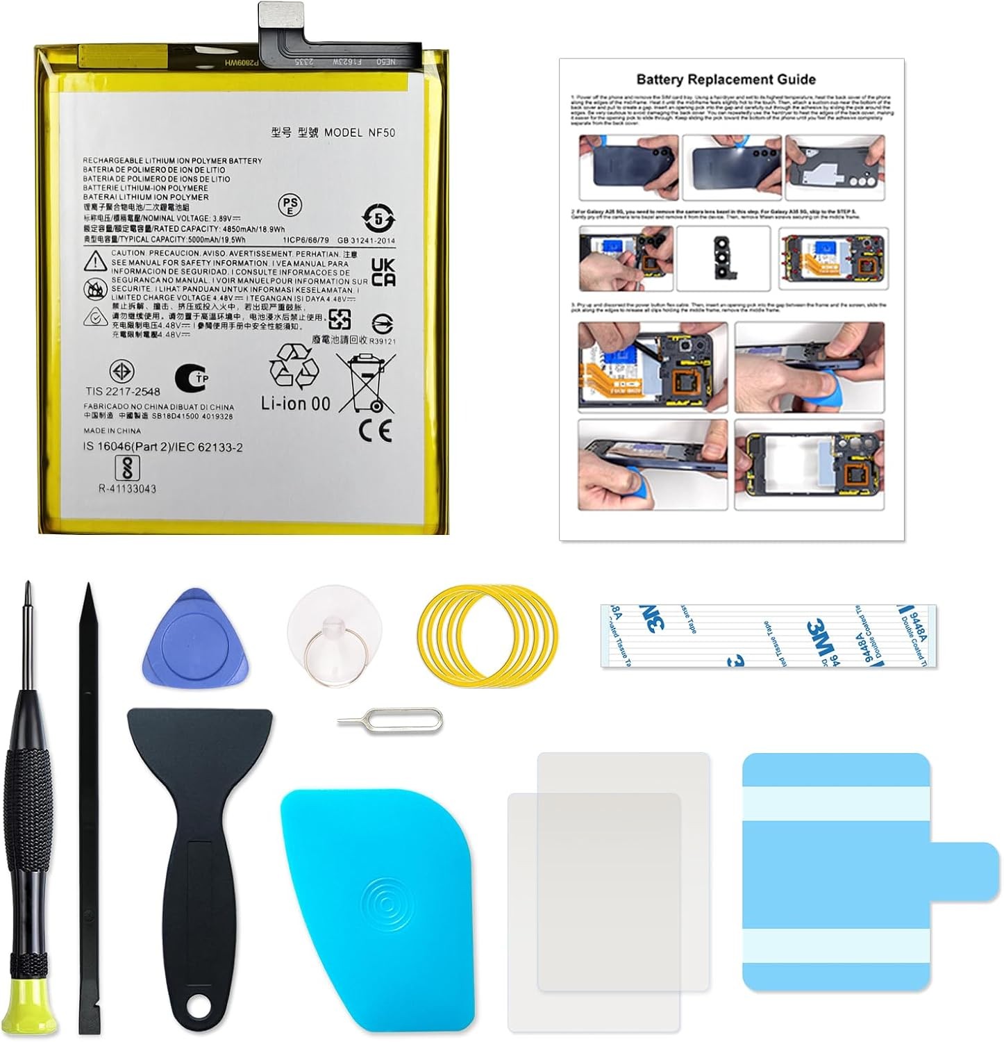 New NF50 Battery Compatible with Moto Cellphone Edge 2022 XT2205 Series Edge 5G