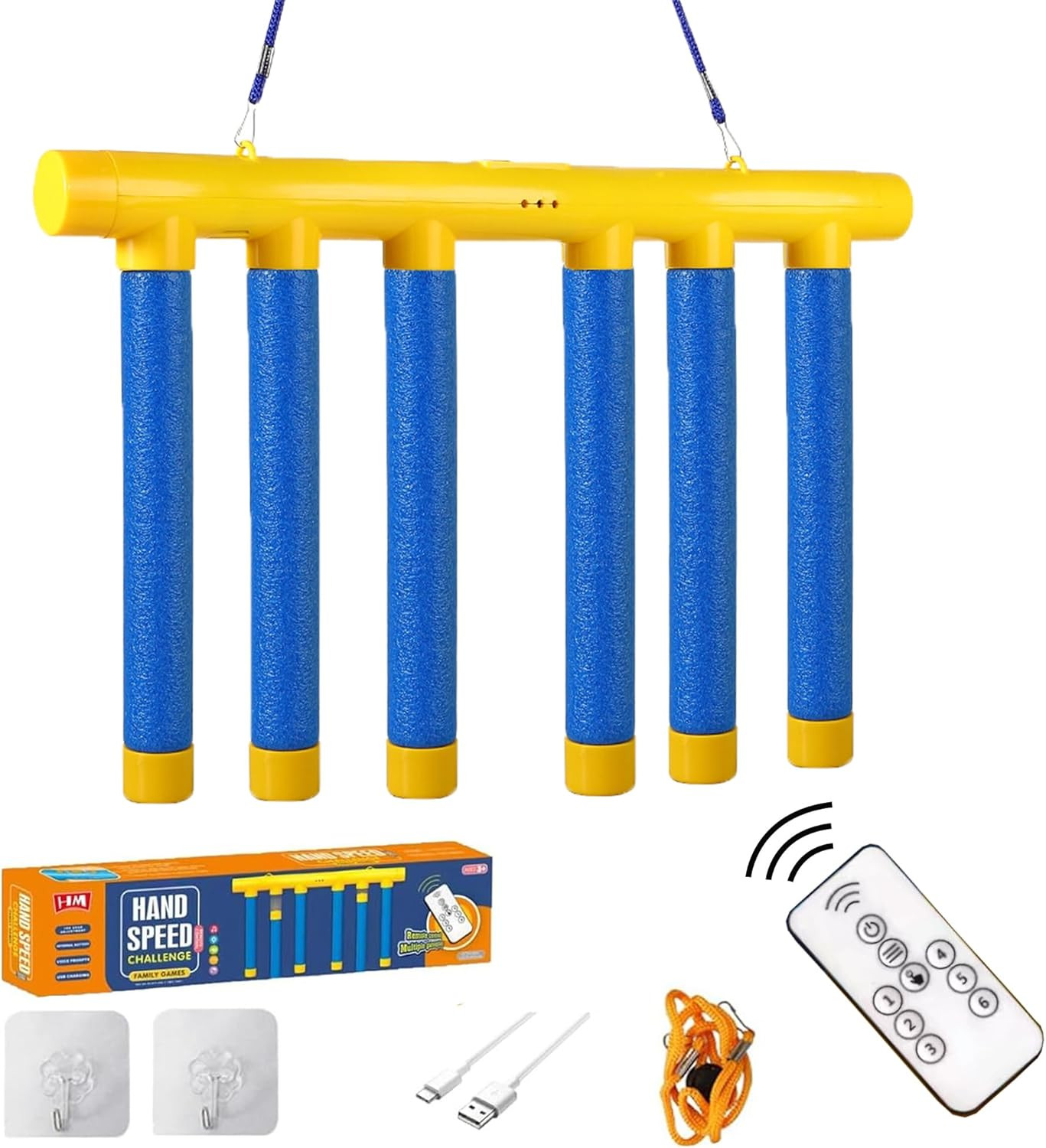 Reflex Drop Sticks Challenge Game, Hand Eye Coordination Training Toy, Upgrade R