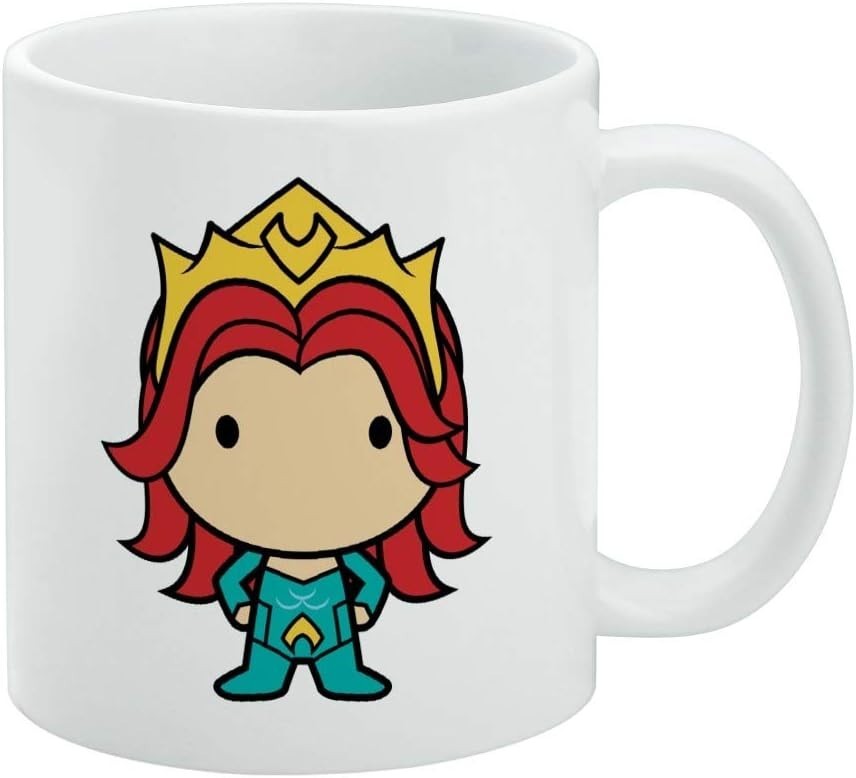 Aquaman Movie Mera Chibi Character Licensed Ceramic Coffee Mug 11 oz.