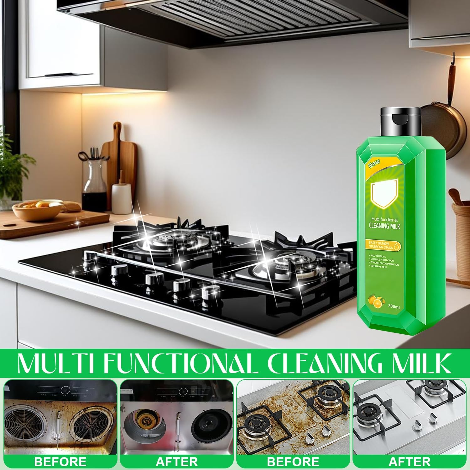 Cleaning Milk House Cleaner, Powerful Multifunctional Concentrated Cleansing ...
