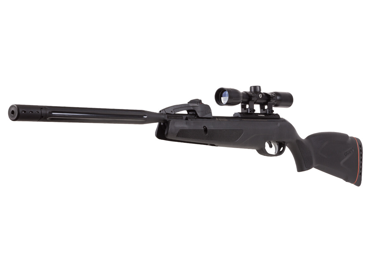 Gamo Swarm Whisper 0.22 Cal Breakbarrel Spring Piston Pellet Air Rifle, Scoped
