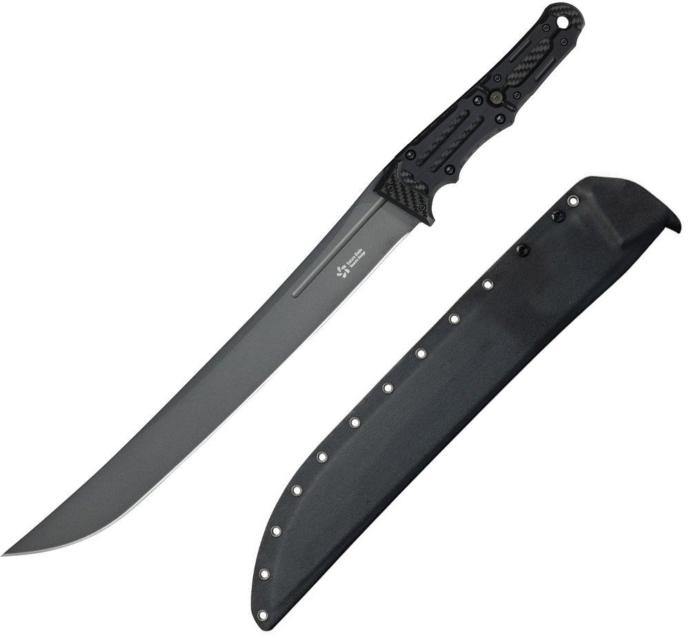 North Mountain Blade Wakizashi Sakura 16" S7 Tool Steel Blade Carbon F Handle