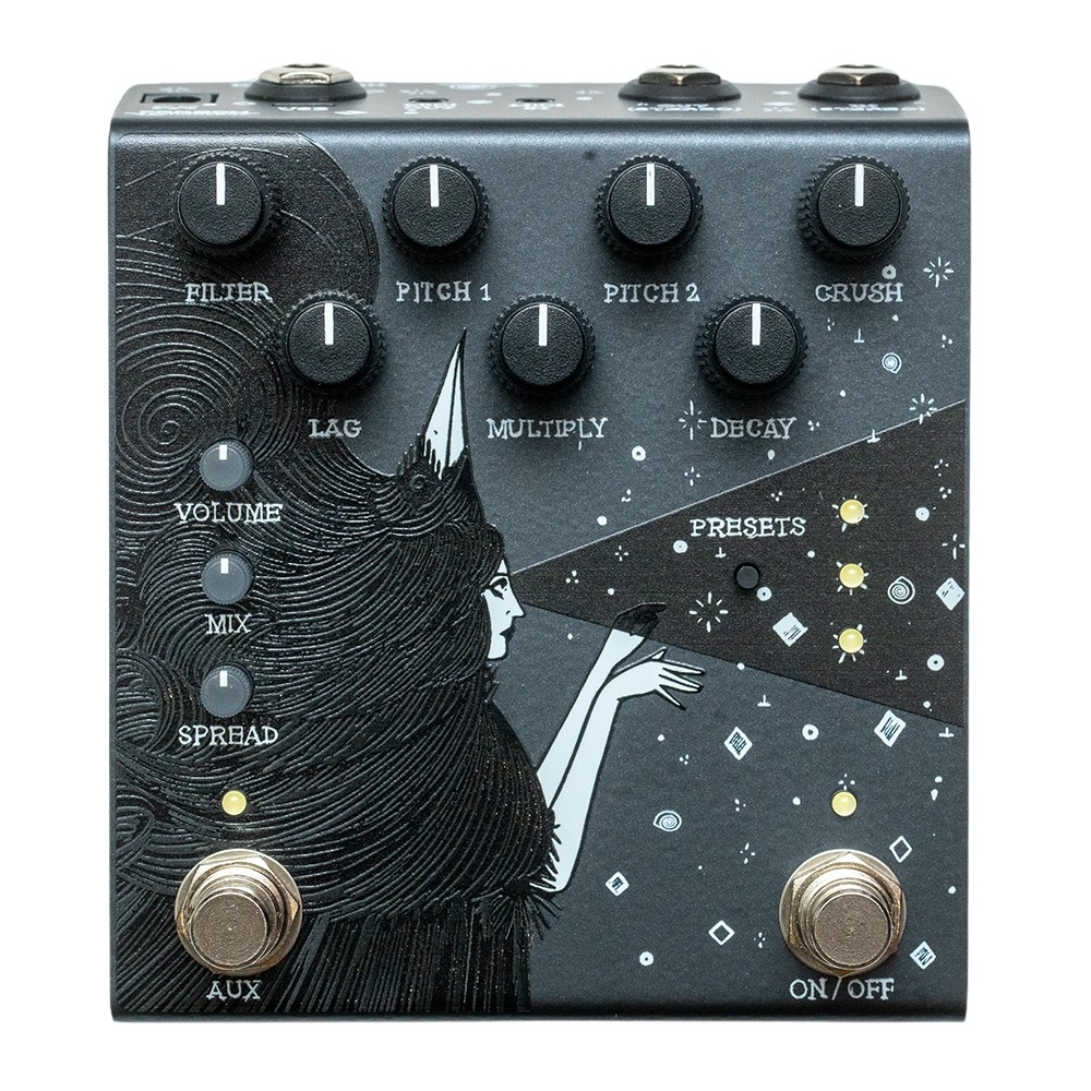 Old Bood Noise Endeavors Dark Star V3 Stereo Reverb Pedal - Black