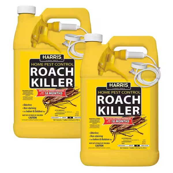2-pack Harris Roach Killer Spray Odorless and Non-Staining with Trigger Sprayer