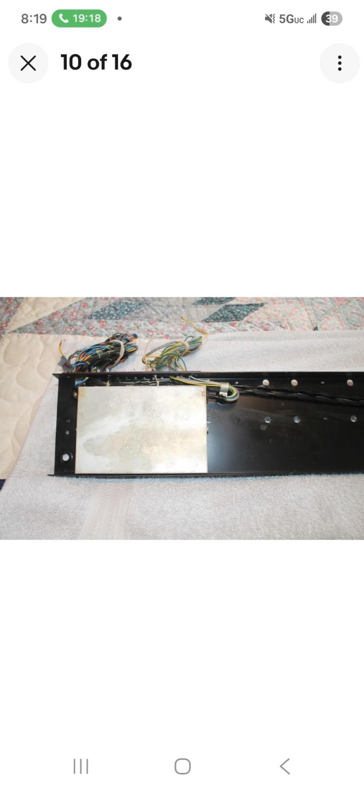 Hammond C-3 Vibrato Percussion Switches and Mounting Panel From Working Organ