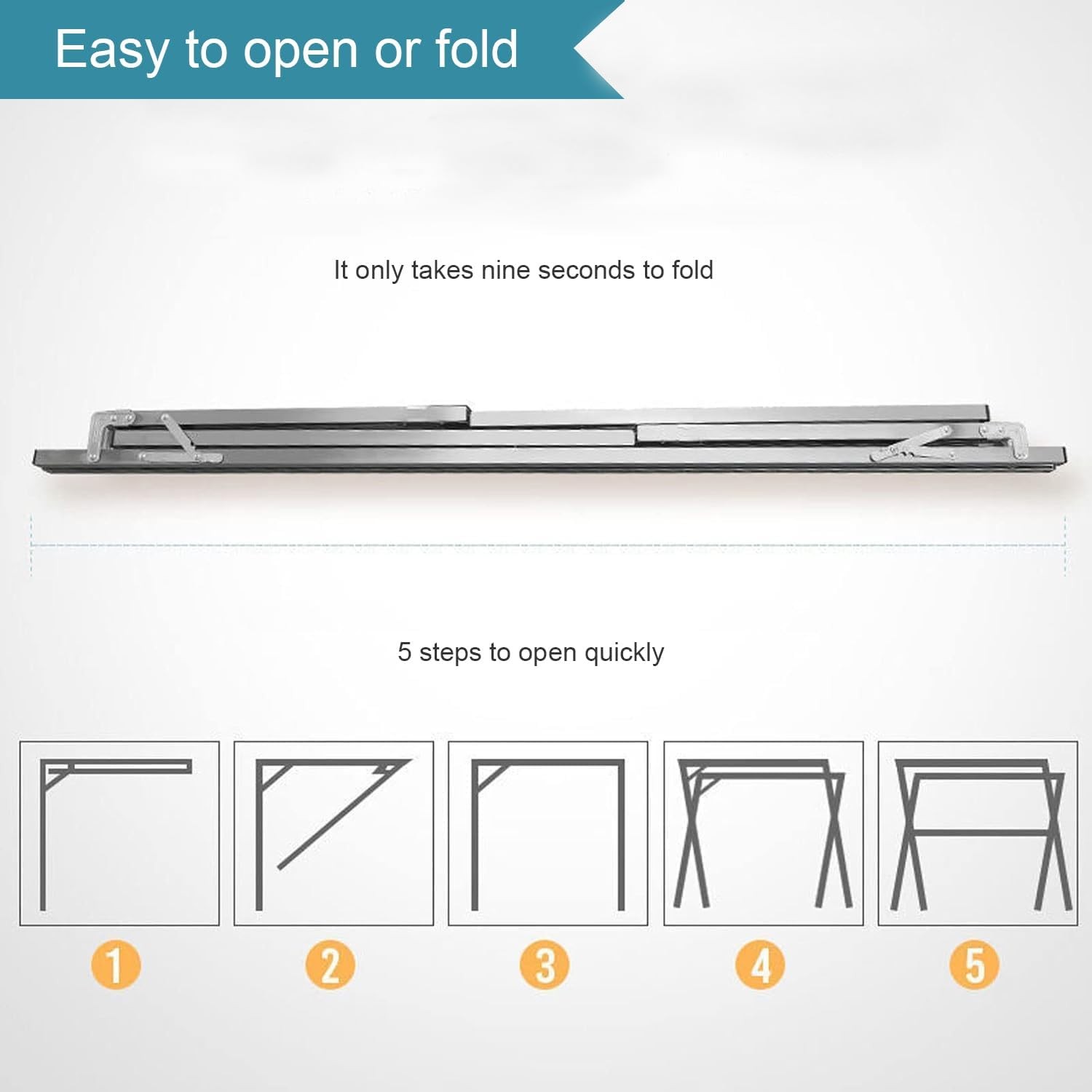 Drying Rack, Heavy Duty Stainless Steel Vertical Drying Pole