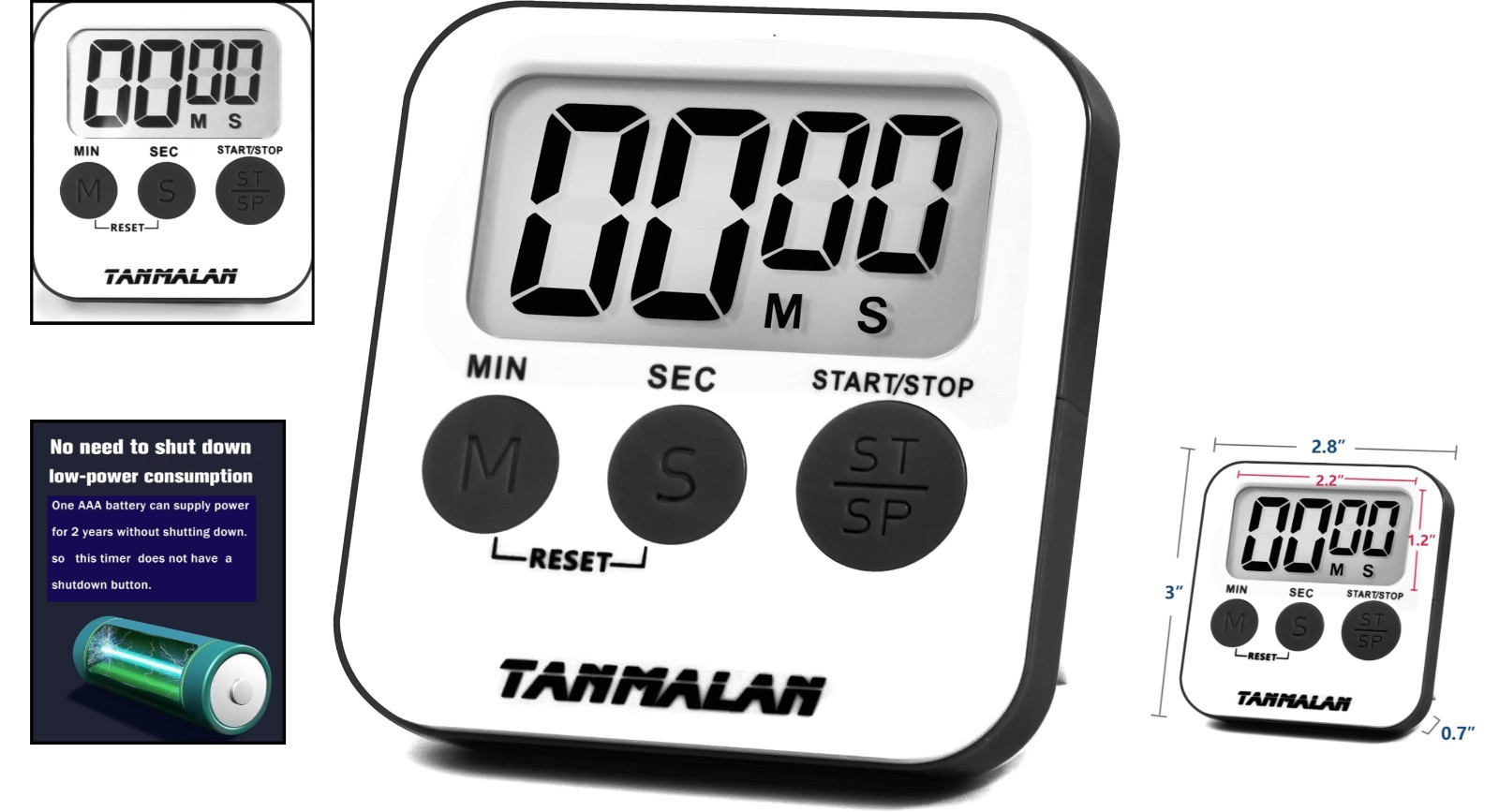 Versatile Kitchen Timer with Auto Memory - Perfect for Cooking & Teaching Needs