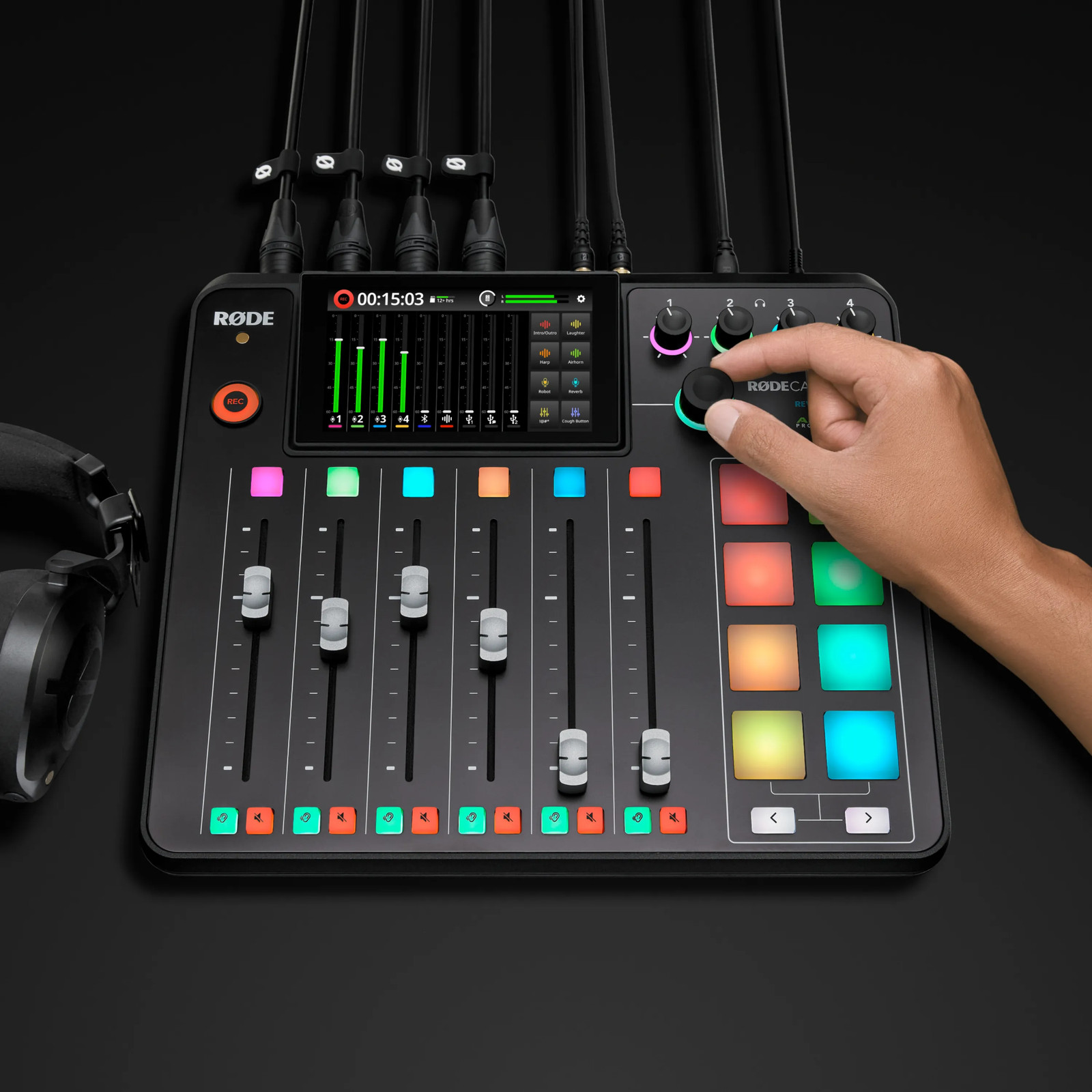 Rode RODECaster Pro II Integrated Audio Production Console with Rode Procaster B