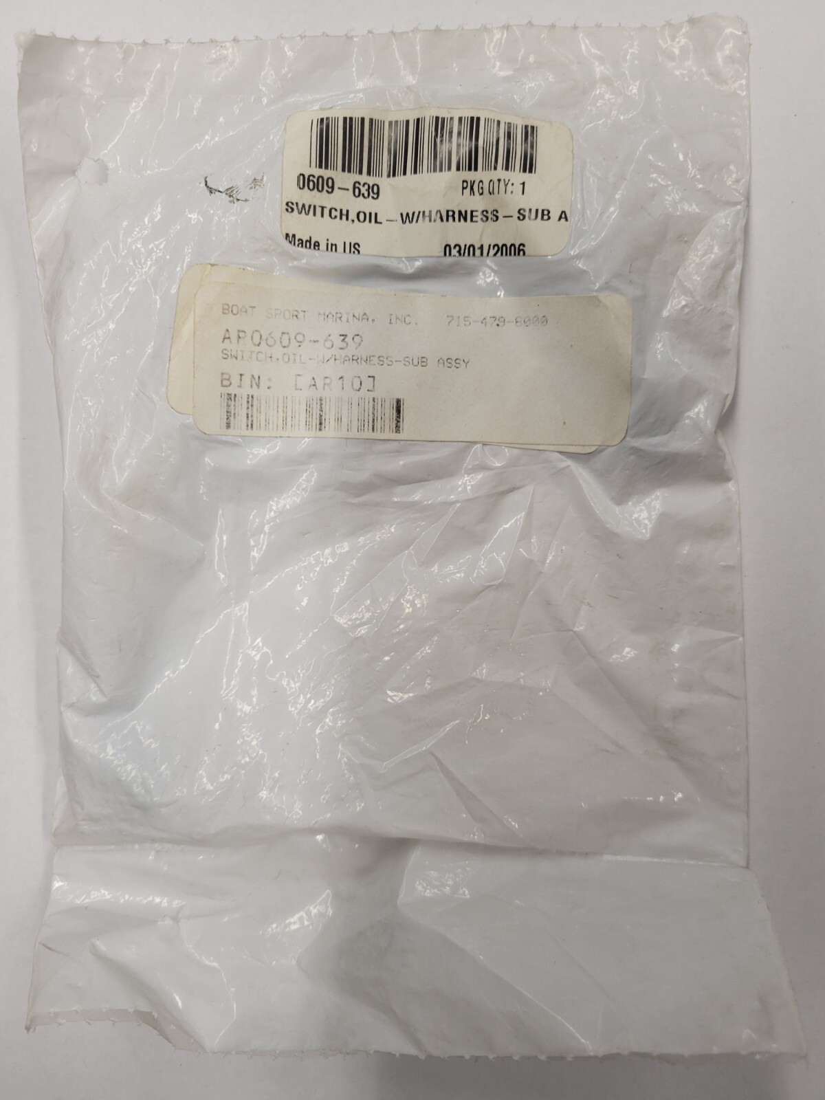 Arctic Cat Oil Switch 0609-639