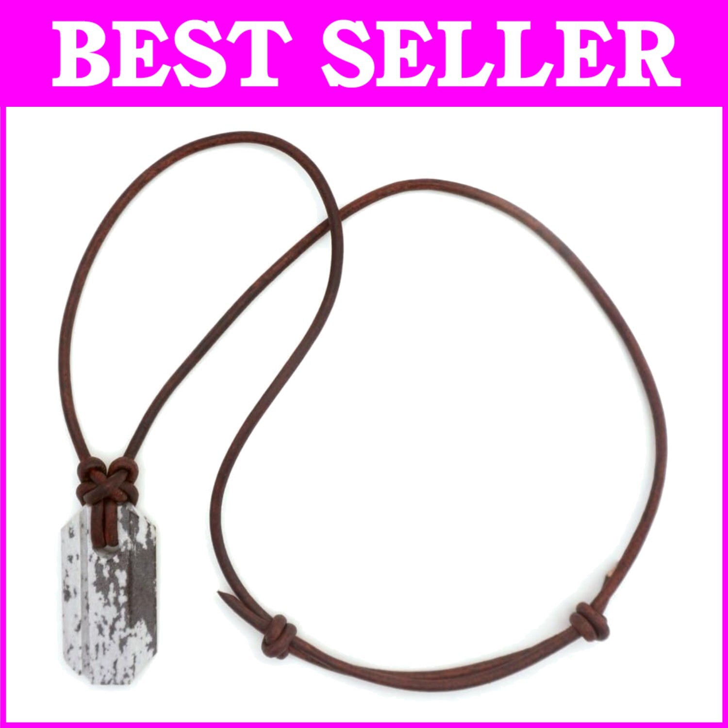 Handcrafted Viking Whetstone Pendant Necklace - Unique Arkansas Novaculite^