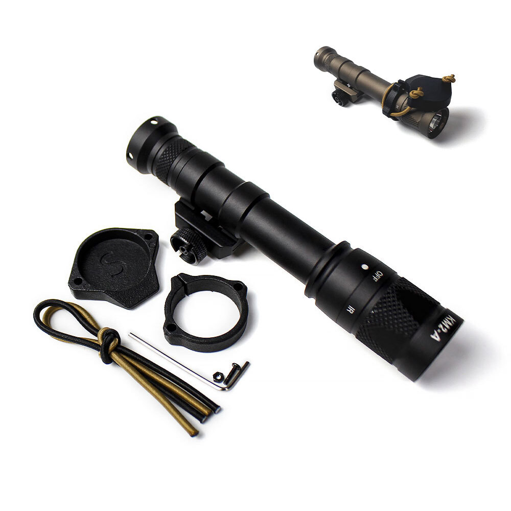 Tactical Flashlight For M600V IR LED Light With Flashlight Cap Protection Cover