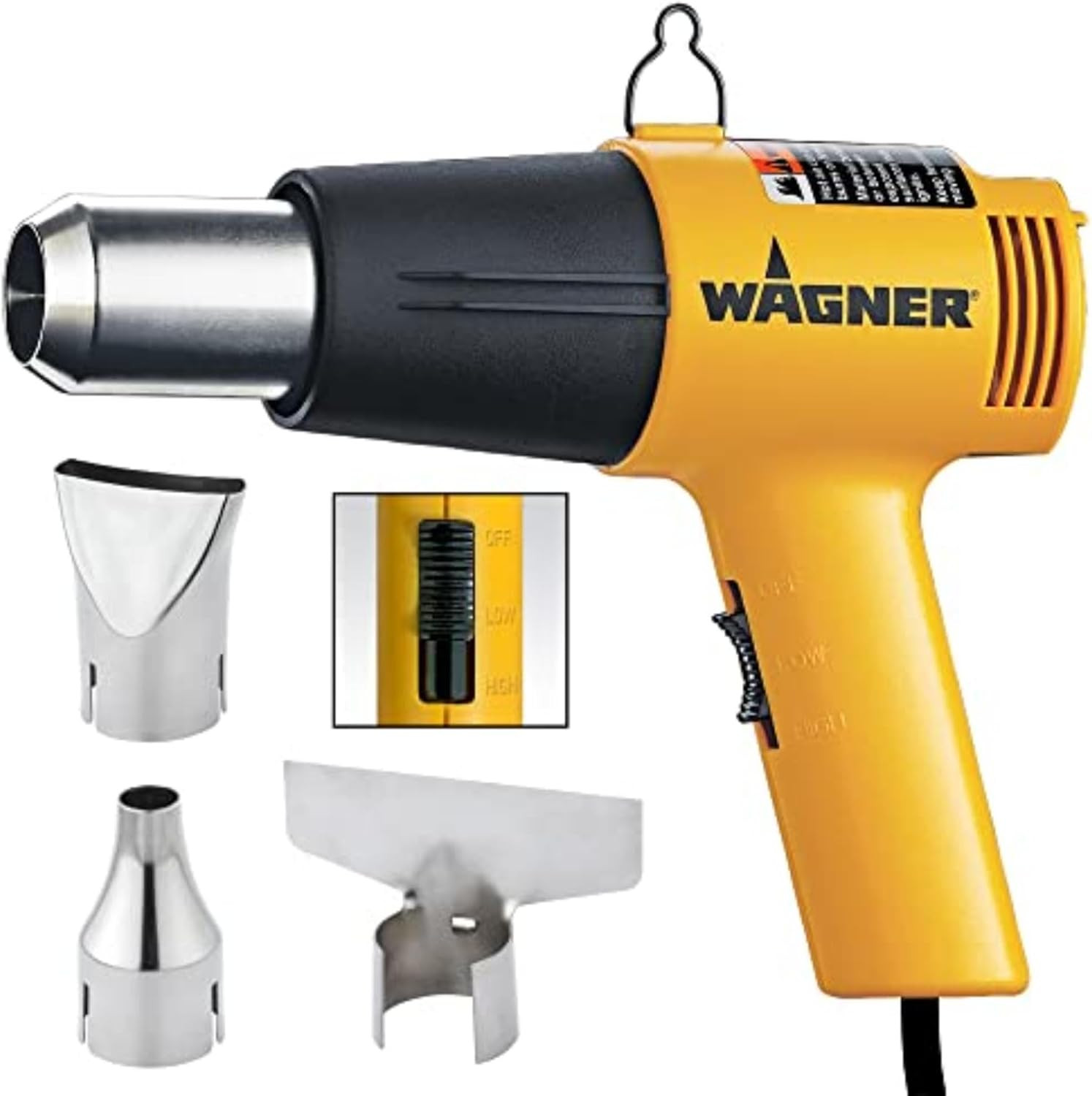Spraytech 2417344 HT1000 Heat Gun Kit, 3 Nozzles Included, 2 Temp Settings 75...