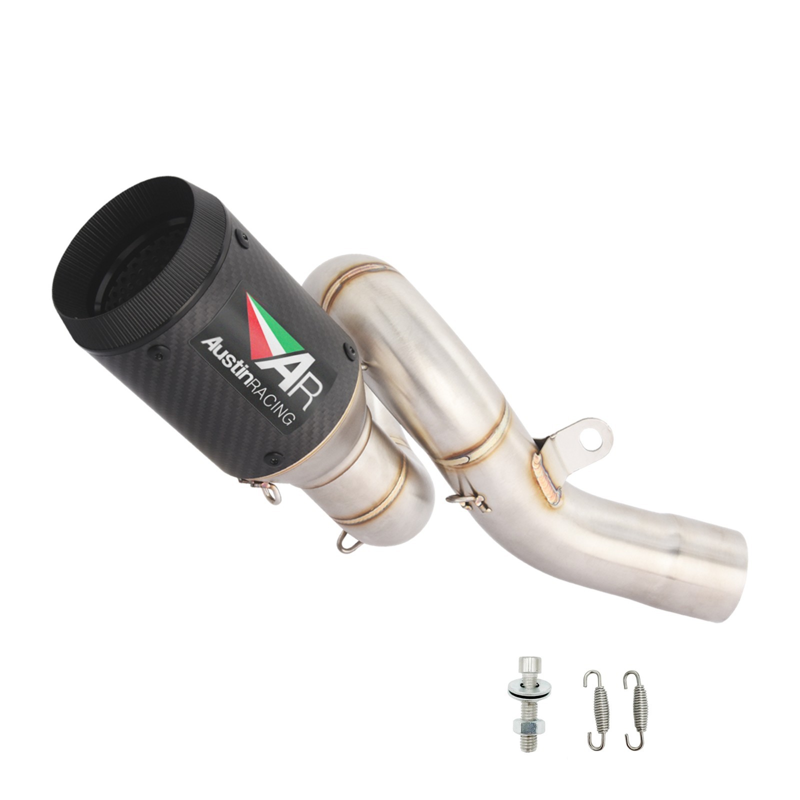 Exhaust Mid Link Pipe Muffler Fit for Kawasaki Ninja ZX6R ZX-6R ZX636 2009-2022
