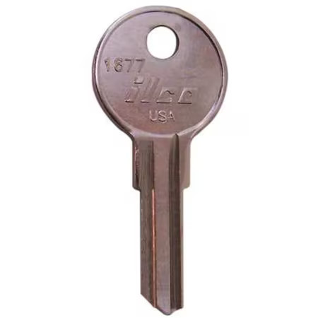 Kaba Ilco 1677 Key Blank, Brass, 1677, Pk10