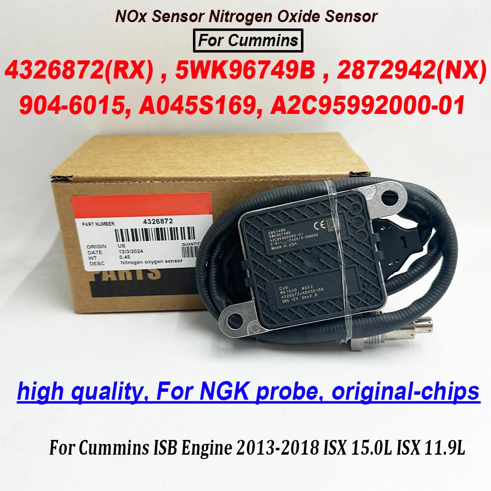 NEW For Cummins 4326872 4326872RX 5WK96749B 2872942 NOX Nitrogen Oxide Sensor