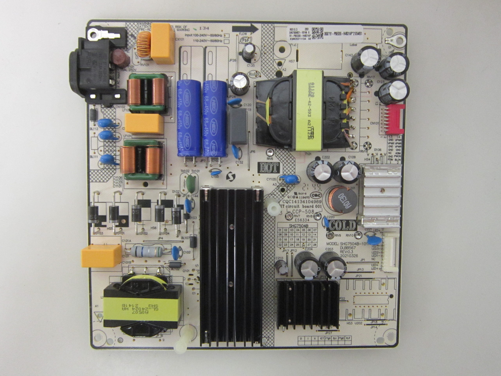 Amazon Fire TV 4K75M600A Power Board (SHG7504B31-101HA) 81-PBEG55-H4B31AP
