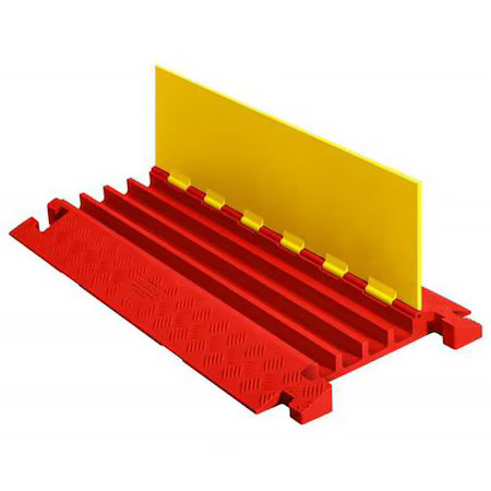 LINEBACKER CP4X125-Y/O Cable Protector, 2-1/4 in H, 36 in L, 19-3/4 in W, 4