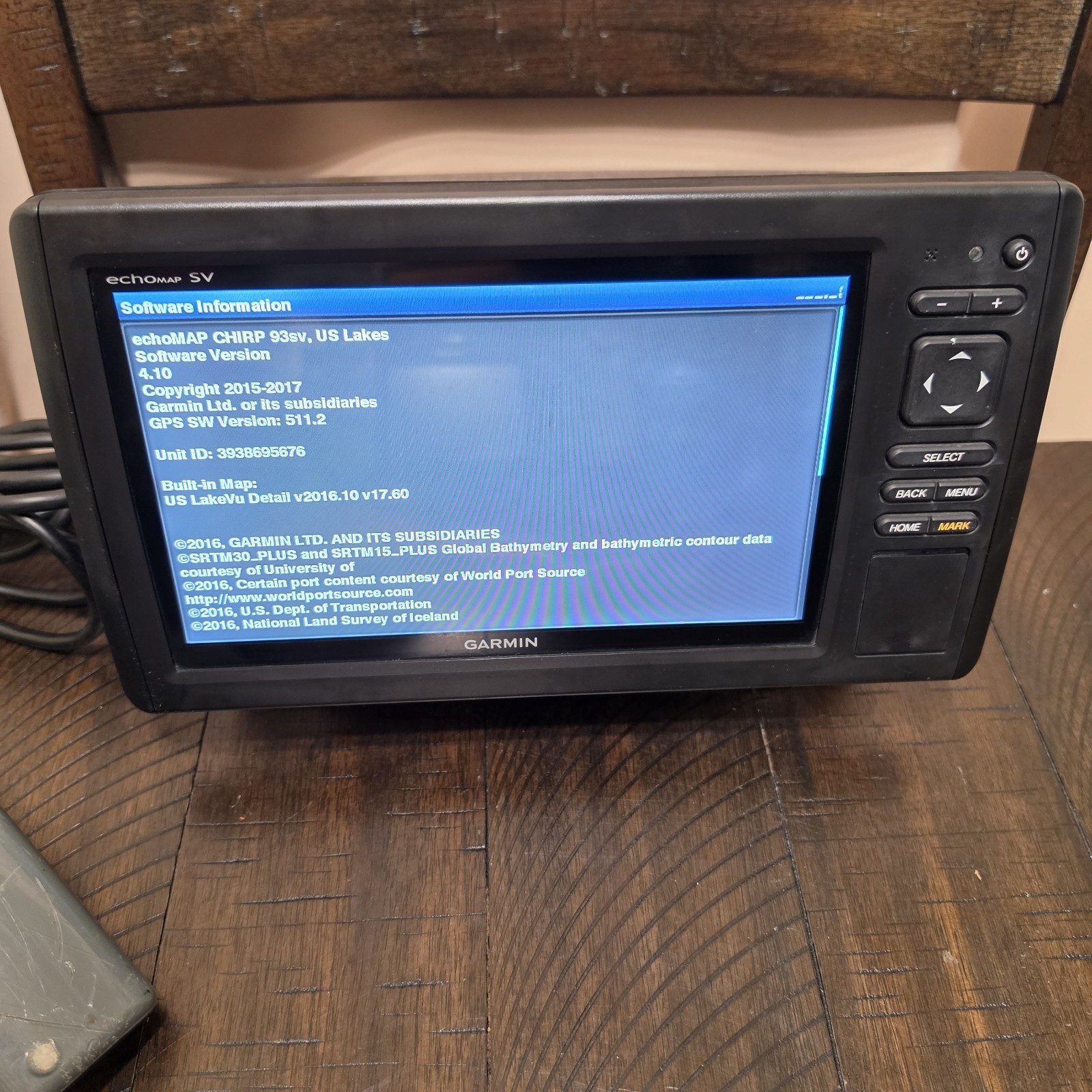 Garmin echomap CHIRP 93SV with Transducer, Power Cable