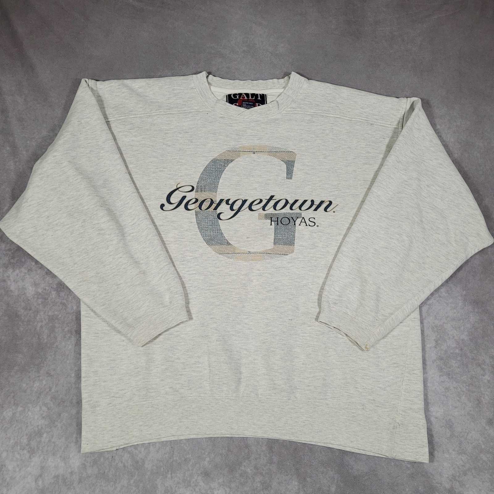 Vintage Georgetown Hoyas Sweatshirt Mens XL Gray NCAA Basketball Galt Sand