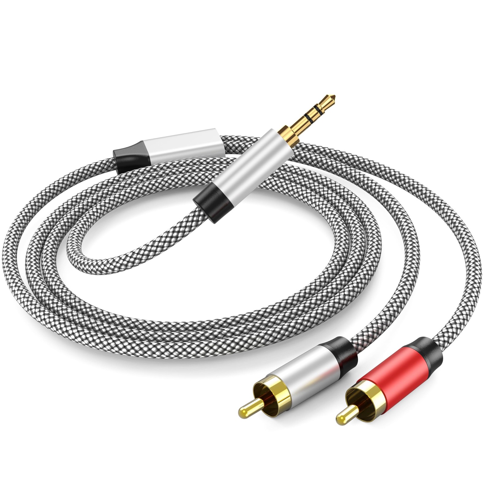 PPTVC 3.5mm to 2RCA Audio Cable 3ft, 3 ft,