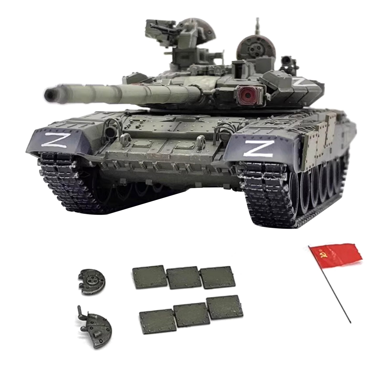 5.1in Russian Special Military Operations T-90A Main Battle Tank Model Assembly