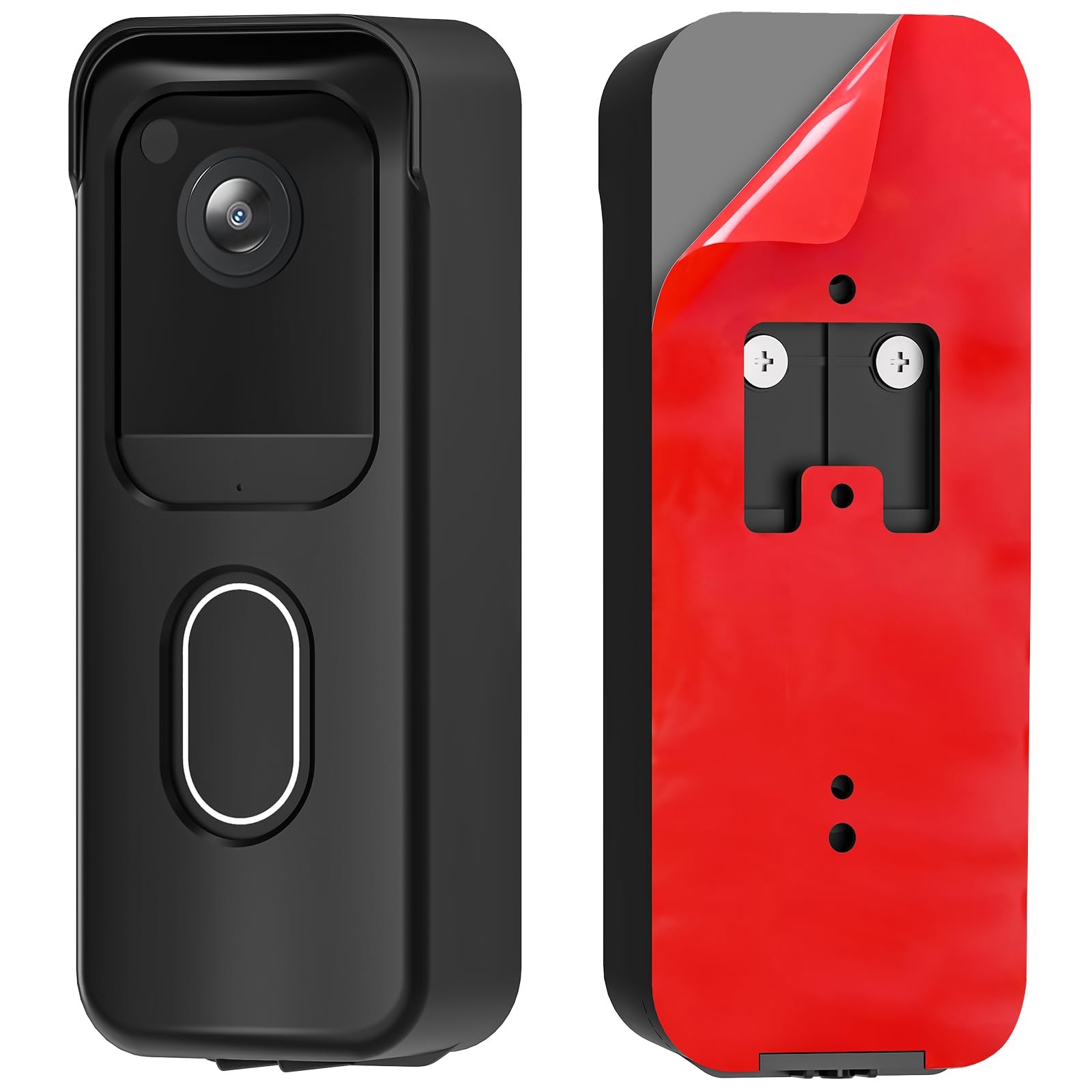 No Drill Door Mount for Blink Video Doorbell Adhesive Mount, Black