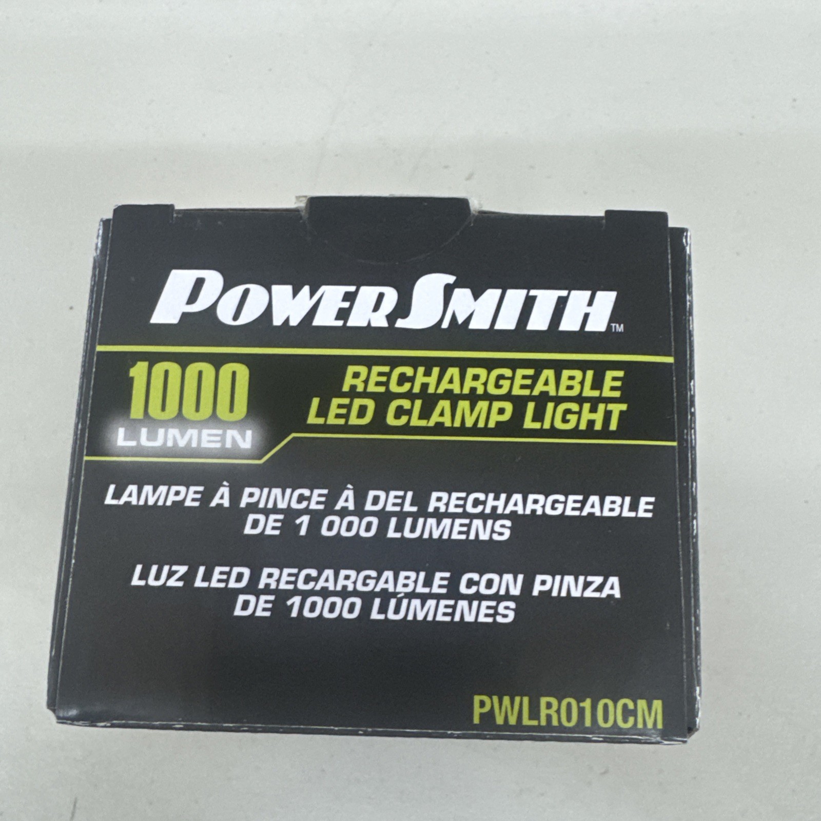 PowerSmith PWLR010CM 1000 Lumen Rechargeable LED Clamp Work Light