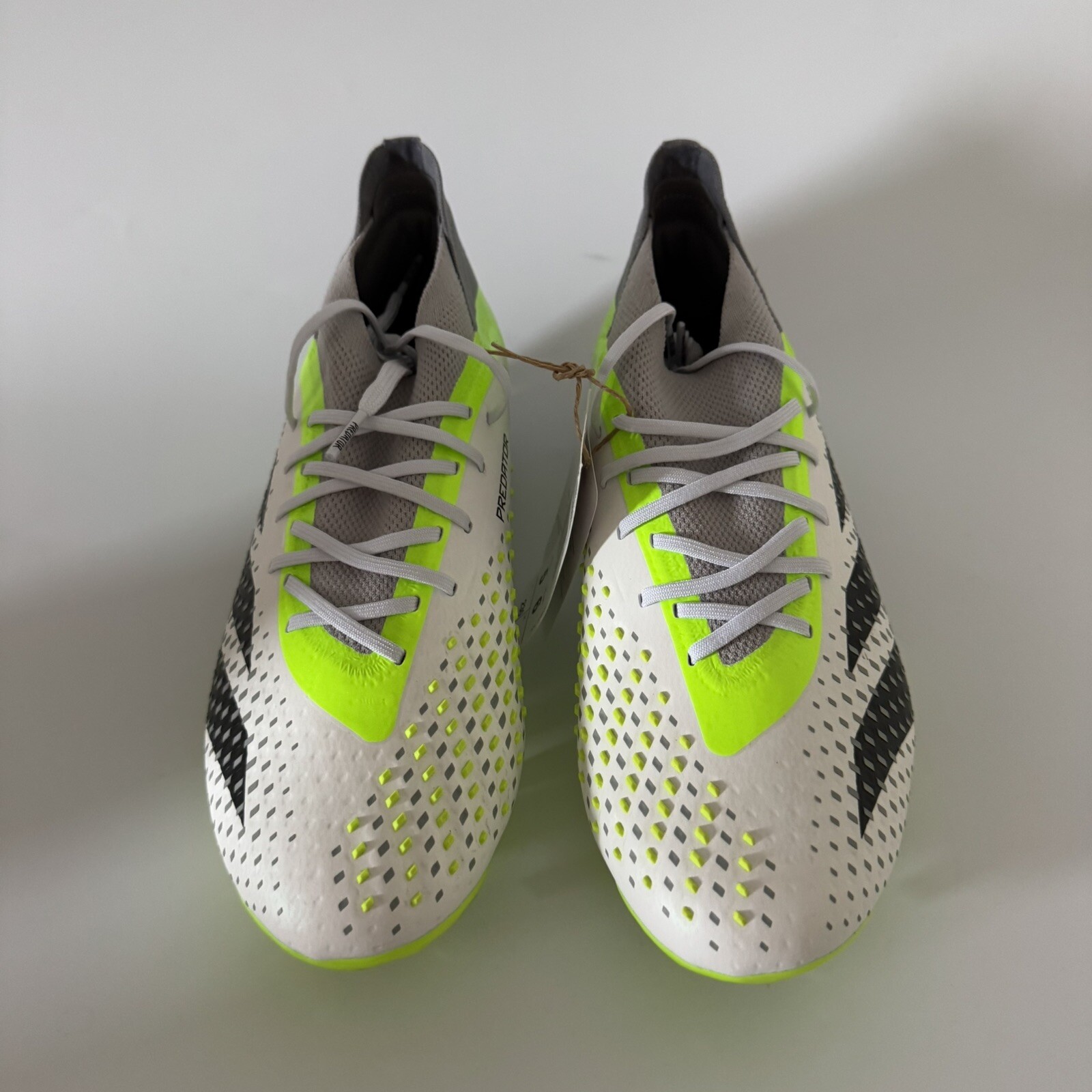 adidas Men’s 5/Women’s 6 PREDATOR ACCURACY.1 FG Soccer Cleats White/Green GZ0035