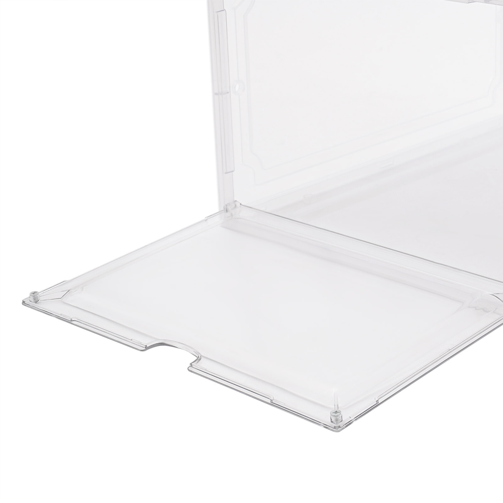 12PCS Shoe Containers Transparent-Front Door Open Acrylic Shoe Display Cabinet