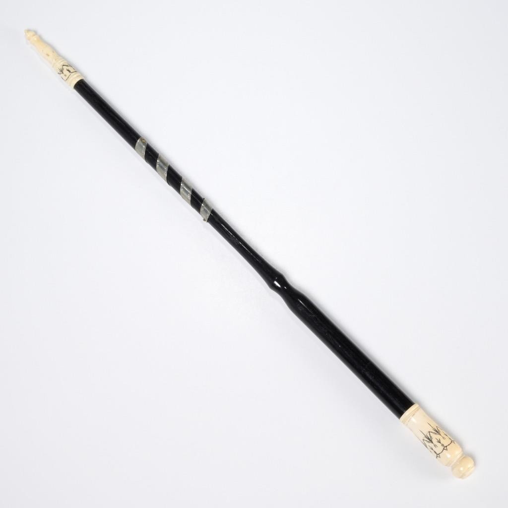 Antique Ebony Wood Conductors Stick Baton Music Teachers Magic Wand Gift 15.5"l