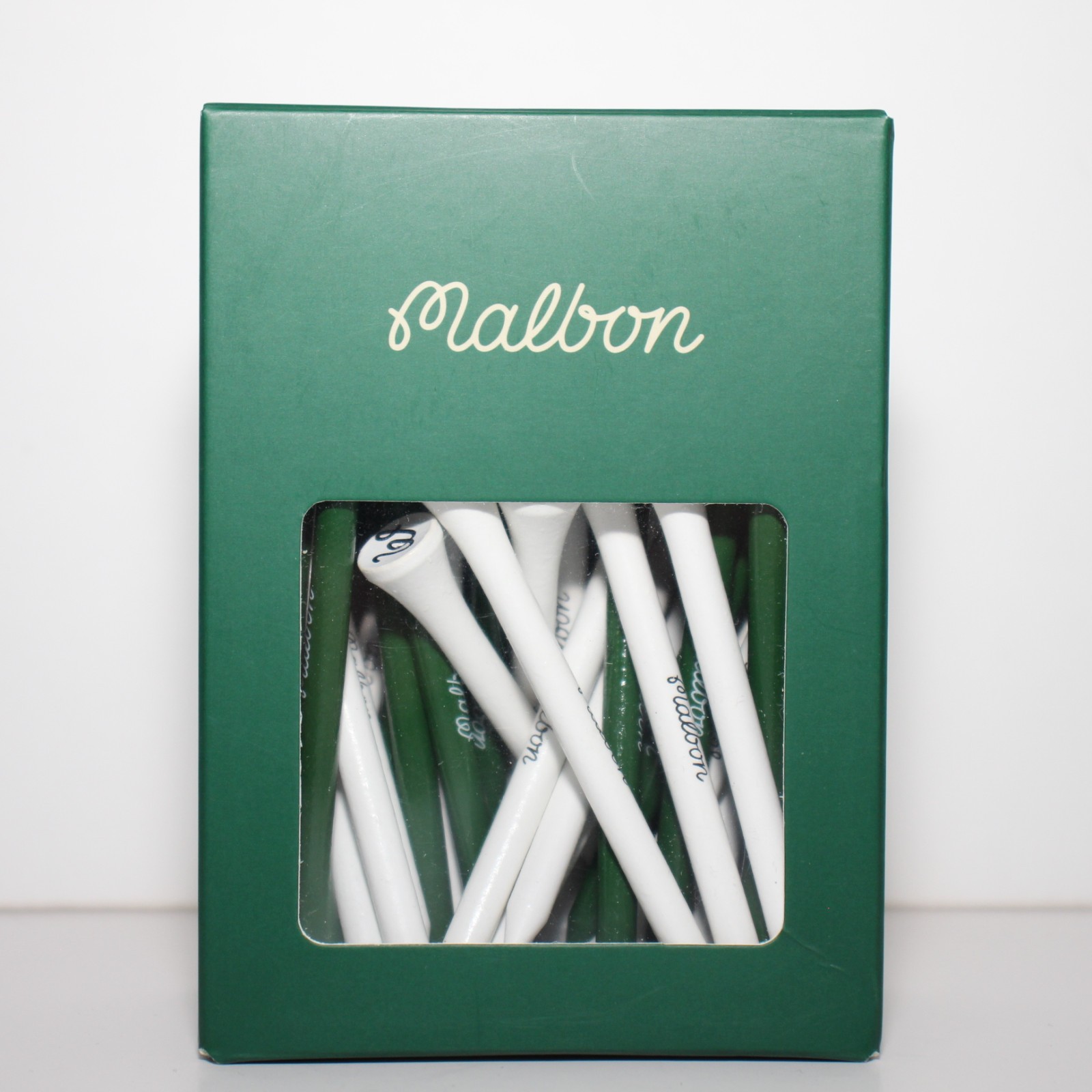 Malbon Golf Tee Pack White Green - 50 Pieces