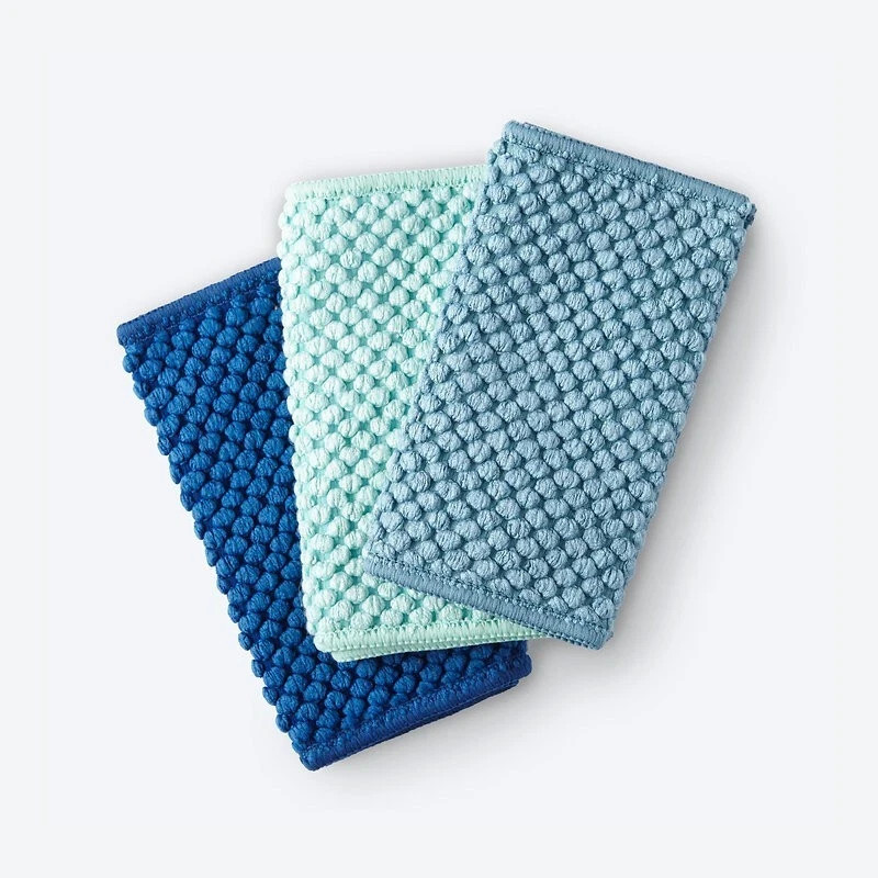 Norwex Counter Cloths Set of 3: Sea Mist, Navy, & Teal
