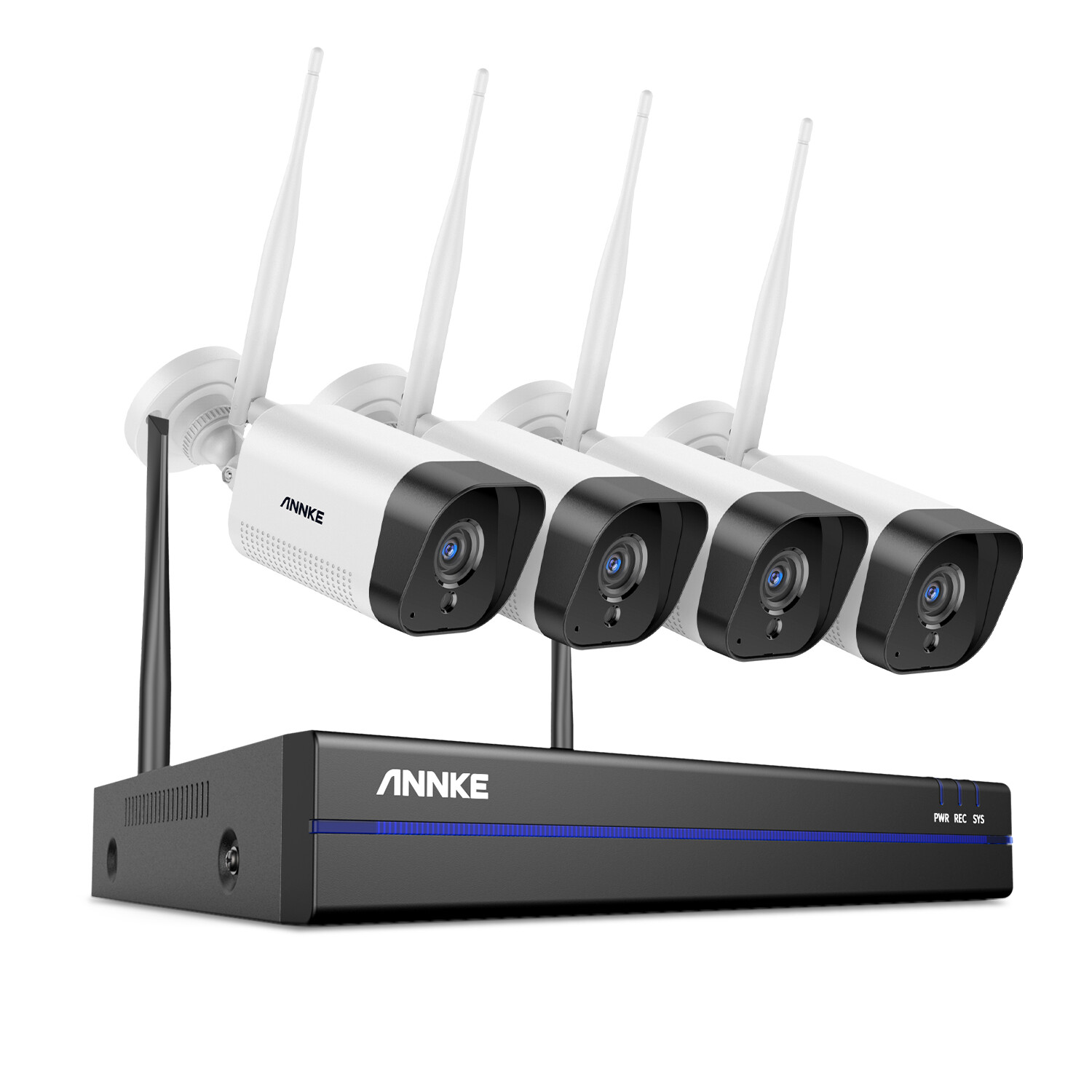 ANNKE 5MP 8CH DVR 3MP Wireless Security Camera System WiFi 2-Way Audio Recording