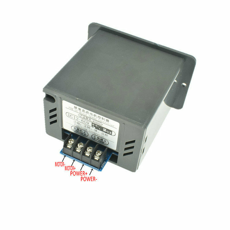 DC 12V-60V 20A Motor Speed Controller Reversible Regulation Variable Switch