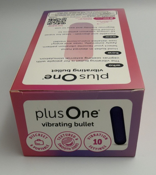 PLUS ONE VIBRATING BULLET SOFT TOUCH MASSAGER 10 SETTINGS NEVER OPENED