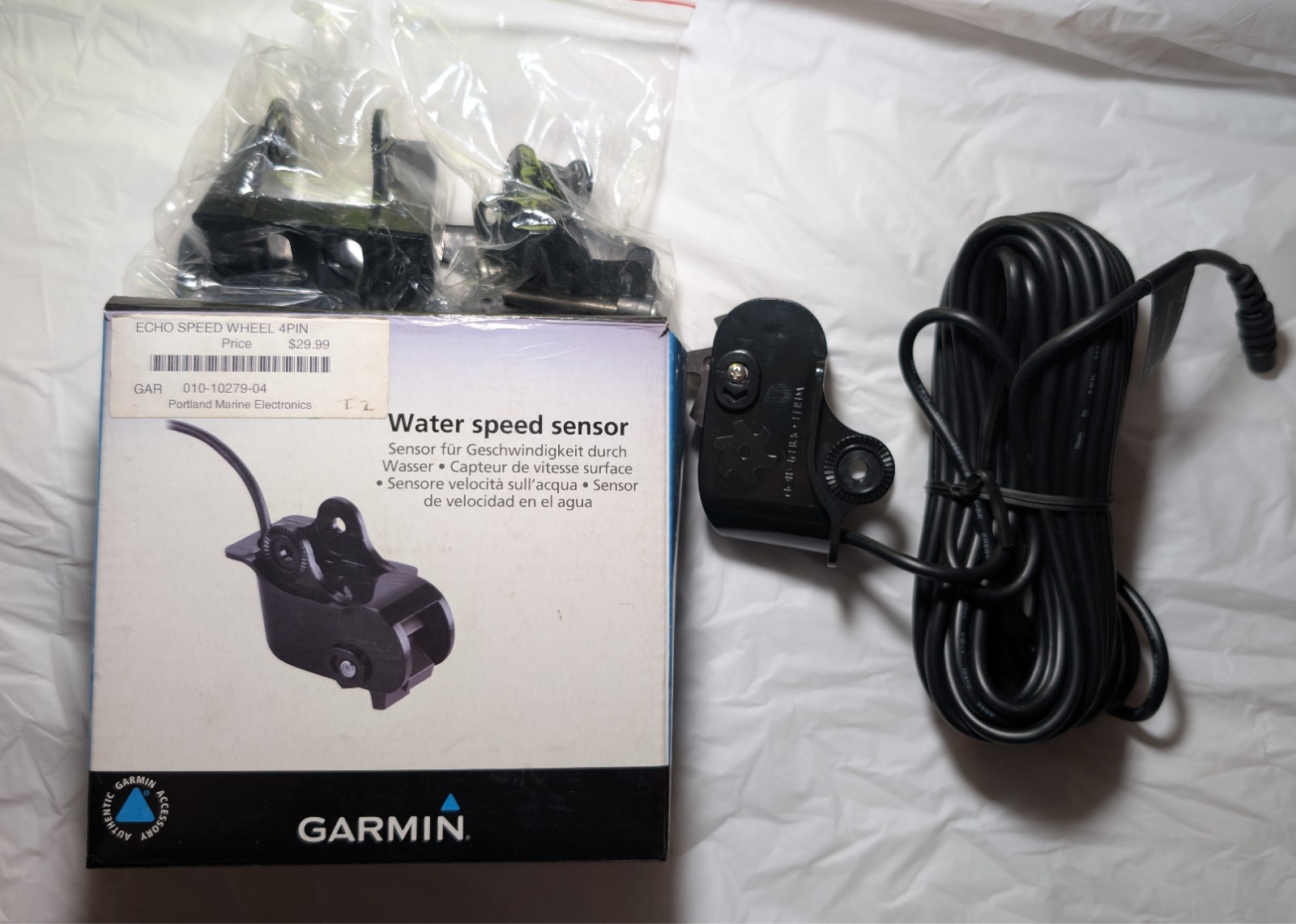 Garmin Water Speed Sensor (4-Pin) for Echo Series Fishfinders 010-10279-04