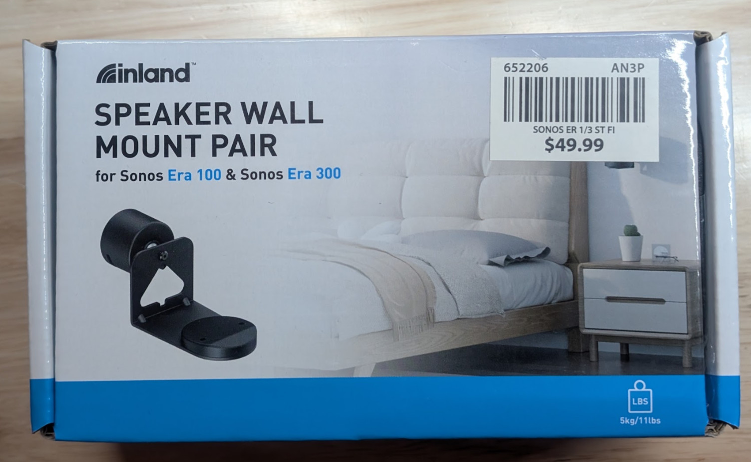 Sanus Speaker Wall Mount for Sonos Era 100, 100 SL, & 300  SB-72P