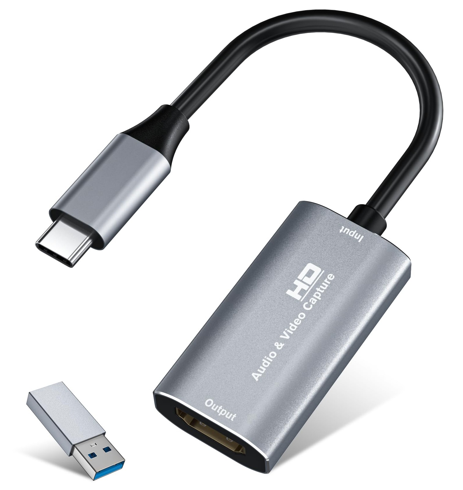 VIXLW Video Capture Card, 4K USB3.0 HDMI to USB C, 1080P60FPS HDMI Capture Ca...