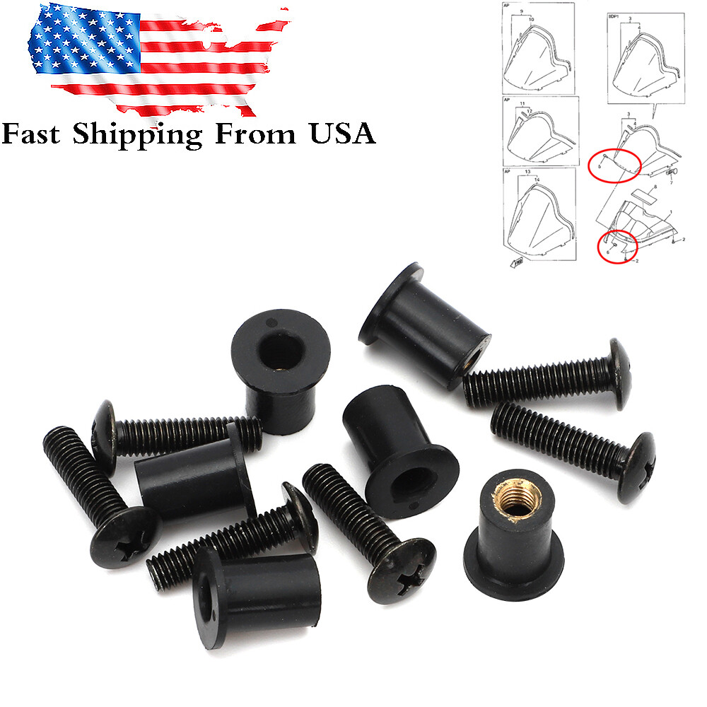 For Yamaha Apex Nytro SRX RX1 Vector Phazer V Windshield Screw Kit Snowmobile