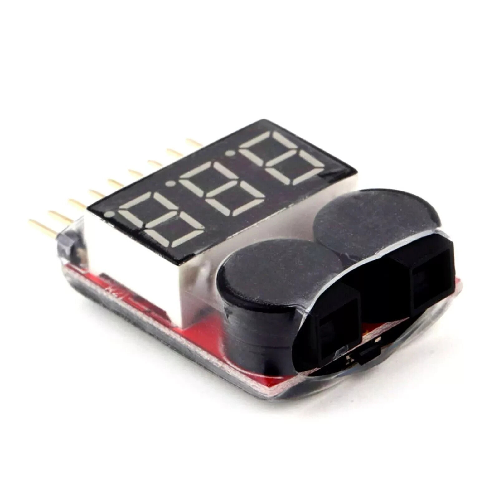 2X Lipo Battery Low Voltage RC Alarm 1S-8S Buzzer Indicator Tester Checker LED