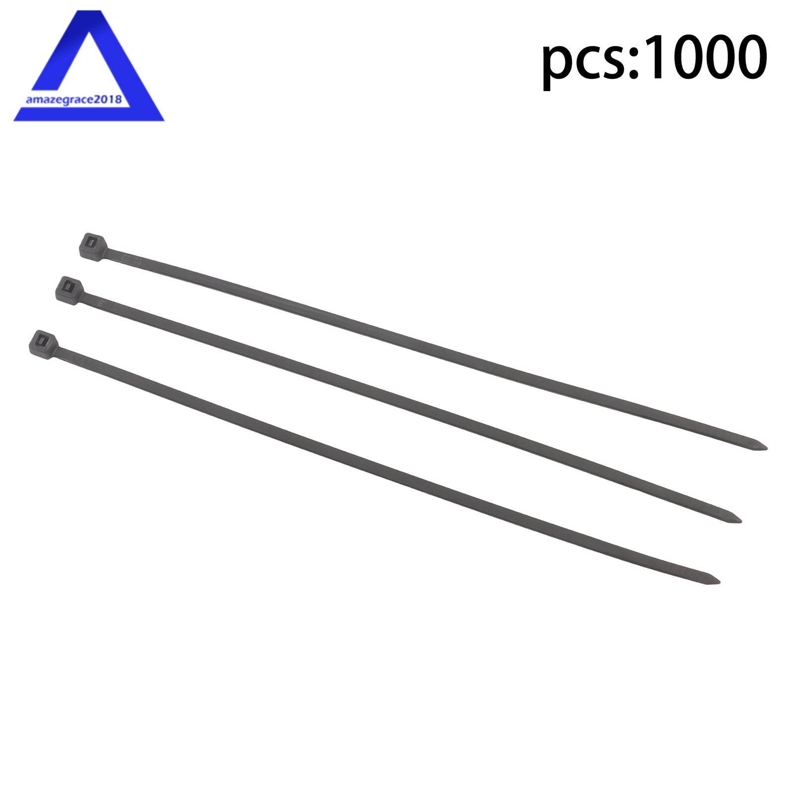 1000 Pack Cable Zip Ties 8-inch Wire Ties & 40LBS High Tensile Strength