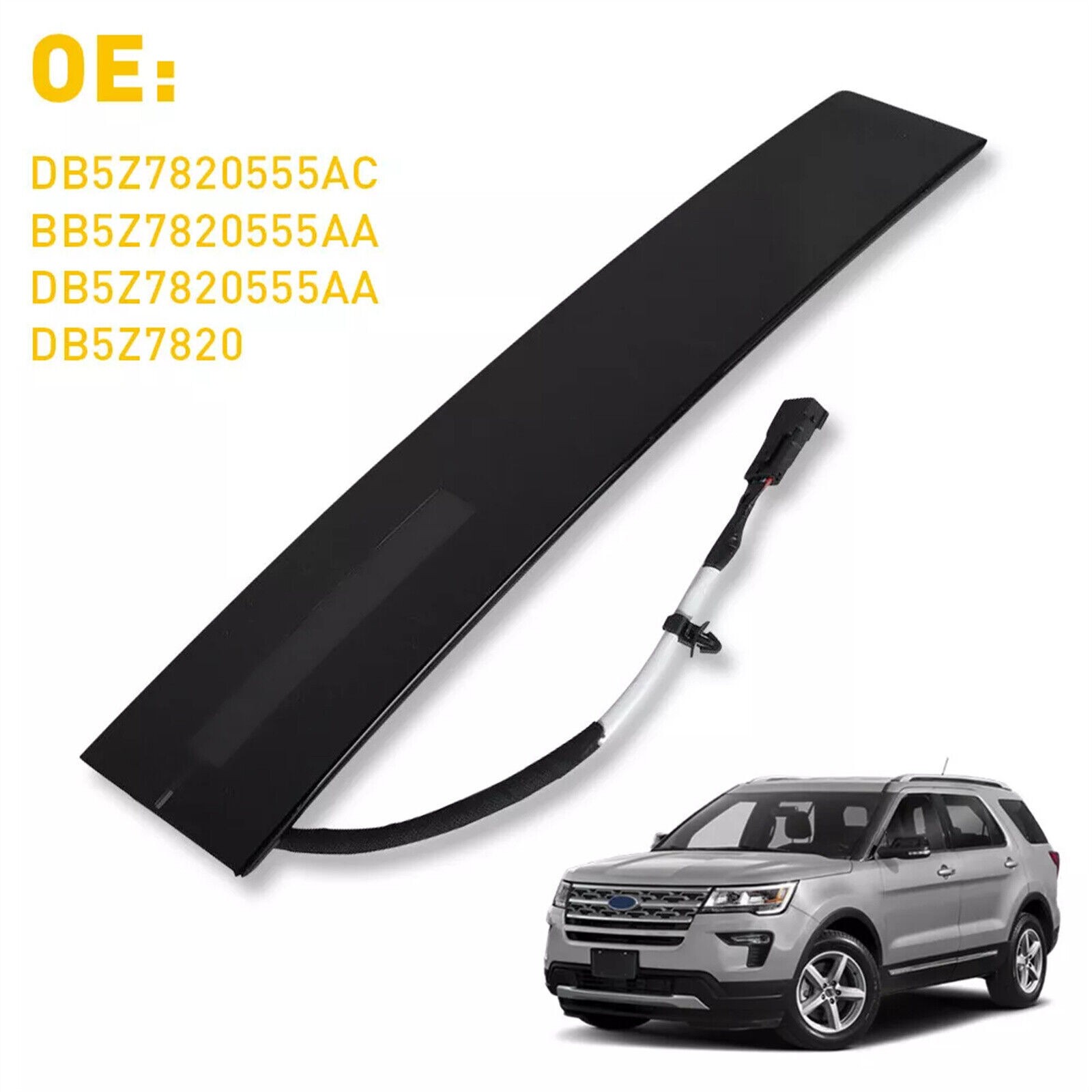 For 2011-2019 Ford Explorer Driver Side Door Entry Keypad Pillar Molding Trim Jf