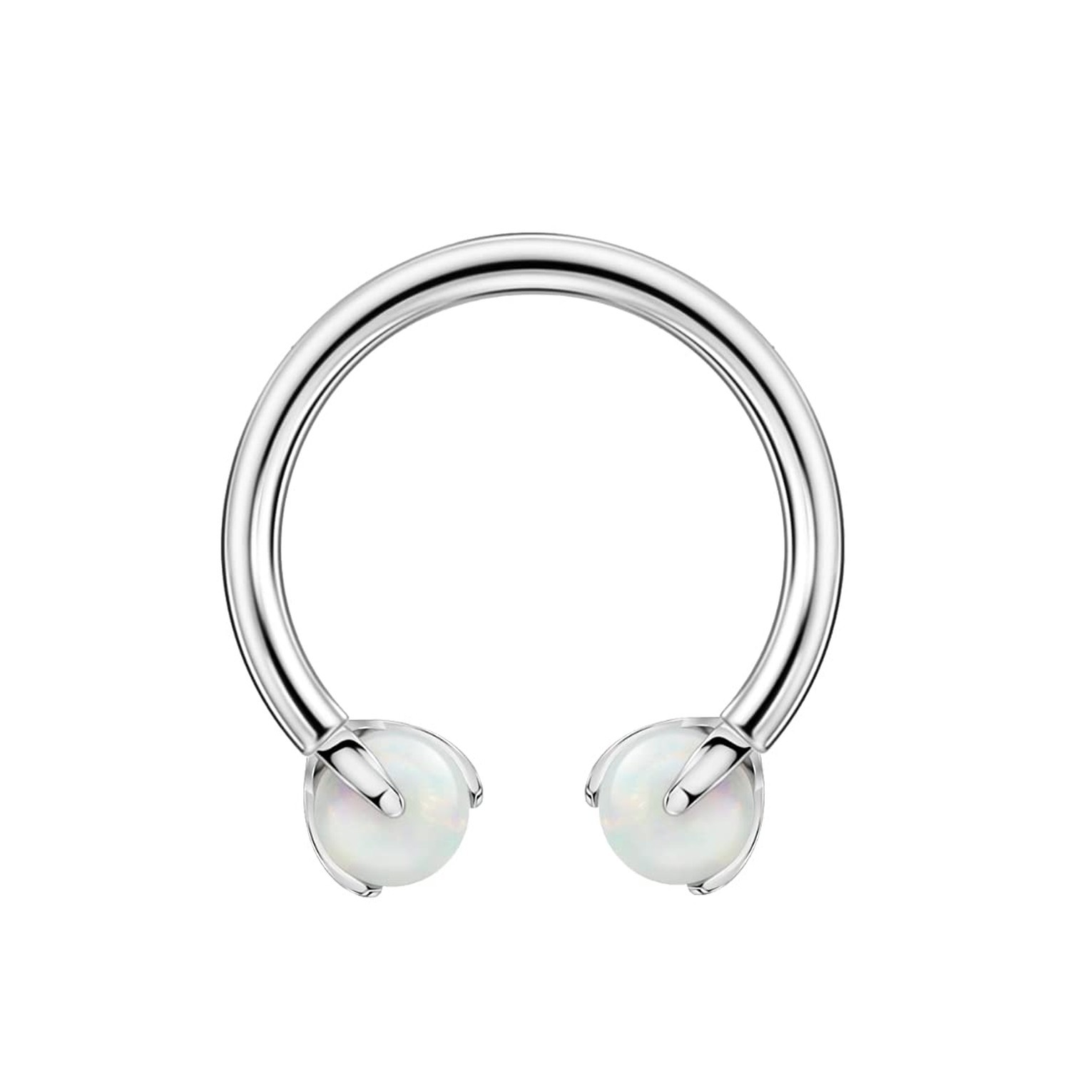 FANSING 316l Surgical Steel Horseshoe Piercing Jewelry with Internally Thread...