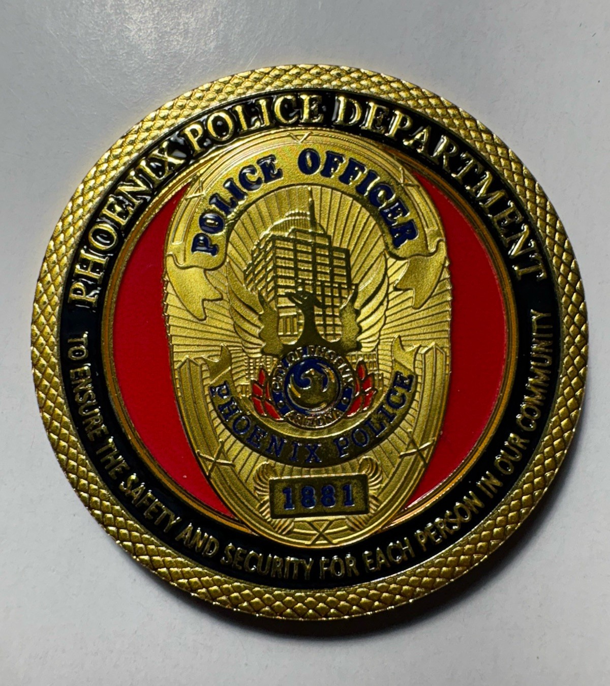 Phoenix Arizona Police Challenge Coin