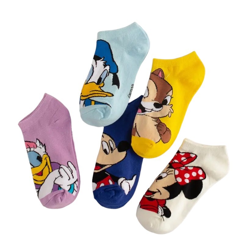 5 Pairs Fashion Low Cut Cotton Funny, Novelty Socks UK 4-8