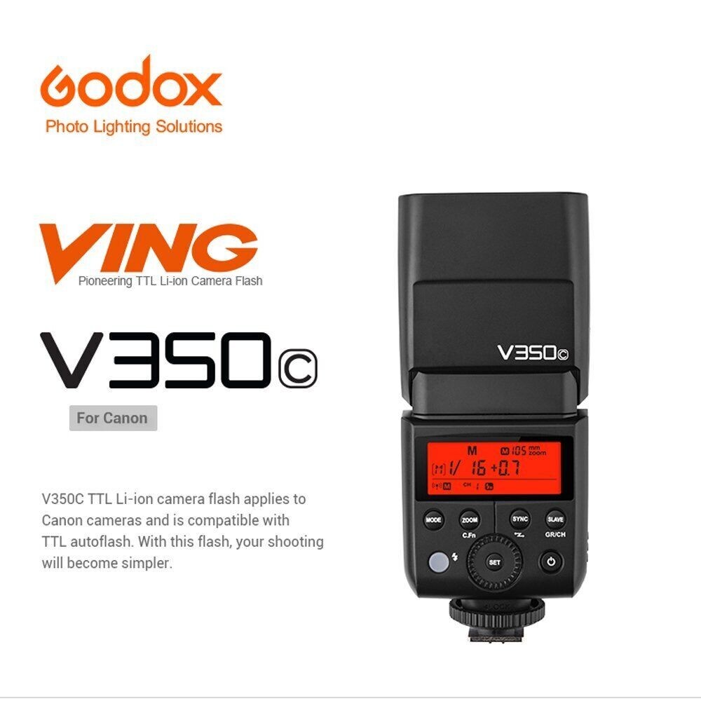 Godox V350C V350 Camera Flash Speedlite Speedlight For Canon Camera 2.4G TTL